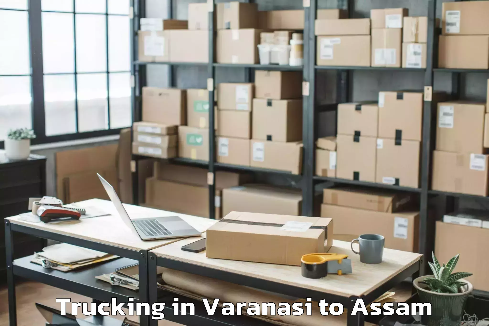 Book Varanasi to Dotma Trucking Online